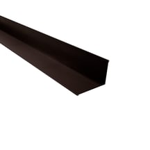 Wandanschluss | 160 x 115 mm | 95° | Stahl 0,50 mm | 35 µm Mattpolyester | 32 - Dunkelbraun #1