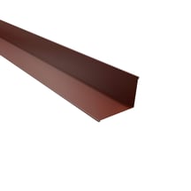 Wandanschluss | 160 x 115 mm | 95° | Stahl 0,50 mm | 60 µm Puramid | 8012 - Rotbraun #1