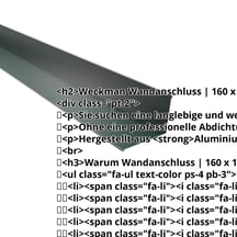 Wandanschluss | 160 x 115 mm | 95° | Aluminium 0,70 mm | 25 µm Polyester | 6005 - Moosgrün #2