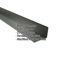 Wandanschluss | 22 x 15 cm | 95° | Stahl 0,75 mm | 25 µm Polyester | 6020 - Chromoxidgrün #2