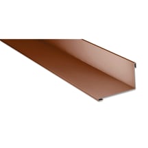 Wandanschluss | 220 x 150 mm | 95° | Stahl 0,50 mm | 25 µm Polyester | 8011 - Nussbraun #1