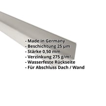 Wandanschluss | 220 x 150 mm | 95° | Stahl 0,50 mm | 25 µm Polyester | 9002 - Grauweiß #2