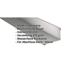 Wandanschluss | 220 x 150 mm | 95° | Stahl 0,50 mm | 25 µm Polyester | 9007 - Graualuminium #2