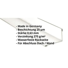 Wandanschluss | 220 x 150 mm | 95° | Stahl 0,63 mm | 25 µm Polyester | 9010 - Reinweiß #2