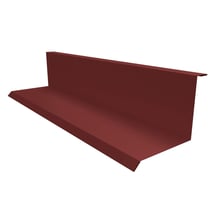 Wandanschluss | Typ 1 | 100 x 110 x 2000 mm | 90° | Aluminium 0,70 mm | 25 µm Polyester | 8012 - Rotbraun #1