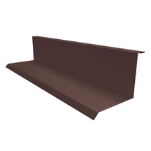 Wandanschluss | Typ 1 | 100 x 110 x 2000 mm | 90° | Stahl 0,50 mm | 50 µm PURLAK® | 8017 - Schokoladenbraun #1