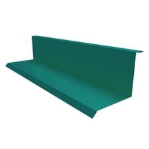 Wandanschluss | Typ 1 | 100 x 110 x 2000 mm | 90° | Stahl 0,50 mm | 25 µm Polyester | 6005 - Moosgrün #1