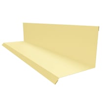 Wandanschluss | Typ 2 | 100 x 110 x 2000 mm | 90° | Stahl 0,50 mm | 25 µm Polyester | 1015 - Hellelfenbein #1
