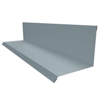 Wandanschluss | Typ 2 | 100 x 110 x 2000 mm | 90° | Stahl 0,50 mm | 25 µm Polyester | 7000 - Fehgrau #1