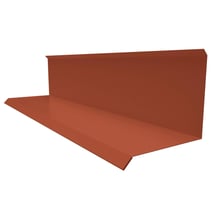 Wandanschluss | Typ 3 | 100 x 110 x 2000 mm | 90° | Stahl 0,50 mm | 50 µm PURLAK® | 8004 - Kupferbraun #1