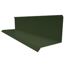 Wandanschluss | Typ 3 | 100 x 110 x 2000 mm | 90° | Stahl 0,50 mm | 25 µm Polyester | 6020 - Chromoxidgrün #1