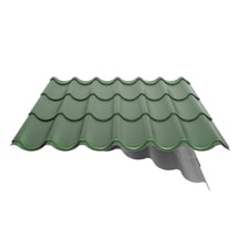 Pfannenblech 2/1060 | Anti-Tropf 1000 g/m² | Stahl 0,50 mm | 25 µm Polyester | 6002 - Laubgrün #5