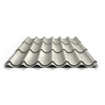 Pfannenblech 2/1060 | Anti-Tropf 1000 g/m² | Stahl 0,50 mm | 25 µm Polyester | 9010 - Reinweiß #1