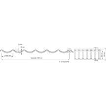 Pfannenblech 2/1060 | Anti-Tropf 1000 g/m² | Stahl 0,50 mm | 60 µm TTHD | 6005 - Moosgrün #7