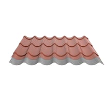 Pfannenblech 2/1060 | Anti-Tropf 1000 g/m² | Stahl 0,50 mm | 80 µm Shimoco | 8004 - Kupferbraun #5