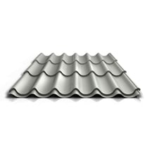 Pfannenblech 2/1060 | Anti-Tropf 700 g/m² | Stahl 0,50 mm | 25 µm Polyester | 9002 - Grauweiß #1