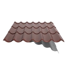 Pfannenblech 2/1060 | Anti-Tropf 700 g/m² | Aluminium 0,70 mm | 25 µm Polyester | 8012 - Rotbraun #6