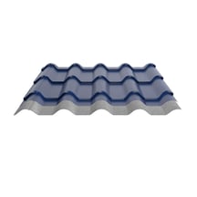 Pfannenblech EUROPA | Anti-Tropf 1000 g/m² | Stahl 0,50 mm | 25 µm Polyester | 5010 - Enzianblau #3