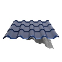 Pfannenblech EUROPA | Anti-Tropf 1000 g/m² | Stahl 0,50 mm | 25 µm Polyester | 5010 - Enzianblau #4