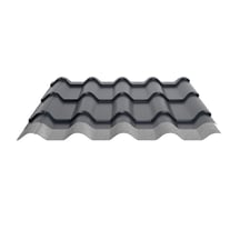Pfannenblech EUROPA | Anti-Tropf 1000 g/m² | Stahl 0,50 mm | 25 µm Polyester | 7016 - Anthrazitgrau #4