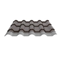 Pfannenblech EUROPA | Anti-Tropf 1000 g/m² | Stahl 0,50 mm | 25 µm Polyester | 8014 - Sepiabraun #4