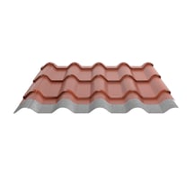 Pfannenblech EUROPA | Anti-Tropf 1000 g/m² | Stahl 0,50 mm | 25 µm Polyester | 8004 - Kupferbraun #4