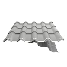 Pfannenblech EUROPA | Anti-Tropf 1000 g/m² | Stahl 0,50 mm | 25 µm Polyester | 9006 - Weißaluminium #5