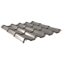 Pfannenblech EUROPA | Anti-Tropf 1000 g/m² | Stahl 0,50 mm | 25 µm Polyester | 9007 - Graualuminium #1