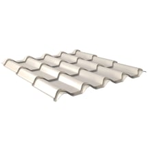 Pfannenblech EUROPA | Anti-Tropf 1000 g/m² | Stahl 0,63 mm | 25 µm Polyester | 9010 - Reinweiß #1
