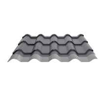 Pfannenblech EUROPA | Anti-Tropf 1000 g/m² | Stahl 0,50 mm | 35 µm Mattpolyester | 23 - Dunkelgrau #4
