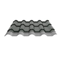 Pfannenblech EUROPA | Anti-Tropf 1000 g/m² | Stahl 0,50 mm | 80 µm Shimoco | 6020 - Chromoxidgrün #4