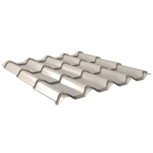Pfannenblech EUROPA | Anti-Tropf 700 g/m² | Stahl 0,50 mm | 25 µm Polyester | 9002 - Grauweiß #1