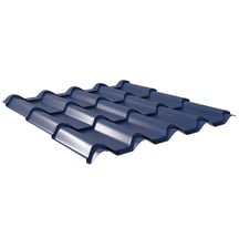 Pfannenblech EUROPA | Anti-Tropf 700 g/m² | Stahl 0,63 mm | 25 µm Polyester | 5010 - Enzianblau #1