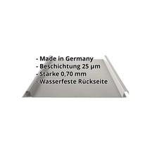 Stehfalzblech 33/500-LE | Dach | Aluminium 0,70 mm | 25 µm Polyester | 9007 - Graualuminium #2