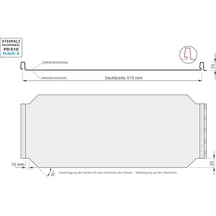 Stehfalzblech PD-510-S | Flach | Anti-Tropf 700 g/m² | Stahl 0,50 mm | 50 µm PURLAK® | 7016 - Anthrazitgrau #13