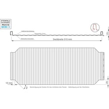 Stehfalzblech PD-510-S | Mikro | Stahl 0,50 mm | 25 µm Polyester | 7035 - Lichtgrau #3