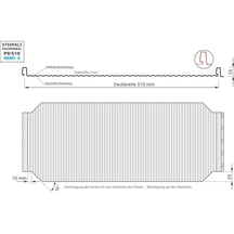 Stehfalzblech PD-510-S | Nano | Anti-Tropf 700 g/m² | Stahl 0,50 mm | 35 µm Mattpolyester | 7016 - Anthrazitgrau #3
