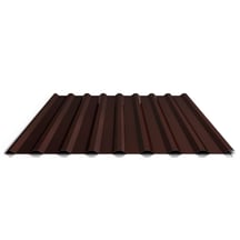 Trapezblech 20/1100 | Dach | Anti-Tropf 1000 g/m² | Stahl 0,50 mm | 25 µm Polyester | 8014 - Sepiabraun #1