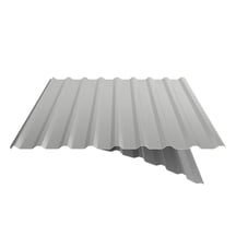 Trapezblech 20/1100 | Dach | Anti-Tropf 1000 g/m² | Stahl 0,50 mm | 25 µm Polyester | 9006 - Weißaluminium #5