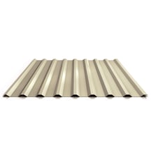 Trapezblech 20/1100 | Dach | Anti-Tropf 1000 g/m² | Stahl 0,63 mm | 25 µm Polyester | 1015 - Hellelfenbein #1