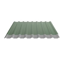 Trapezblech 20/1100 | Dach | Anti-Tropf 2400 g/m² | Stahl 0,50 mm | 25 µm Polyester | 6002 - Laubgrün #4
