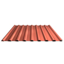 Trapezblech 20/1100 | Dach | Anti-Tropf 700 g/m² | Stahl 0,50 mm | 35 µm Mattpolyester | 75 - Ziegelrot #1