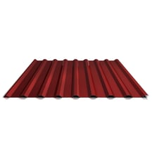 Trapezblech 20/1100 | Dach | Stahl 0,50 mm | 35 µm Mattpolyester | 29 - Rot #1