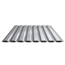Trapezblech 20/1100 | Wand | Stahl 0,63 mm | 25 µm Polyester | 9006 - Weißaluminium #1
