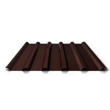 Trapezblech 35/207 | Dach | Anti-Tropf 1000 g/m² | Sonderposten | Stahl 0,40 mm | 25 µm Polyester | 8014 - Sepiabraun #1