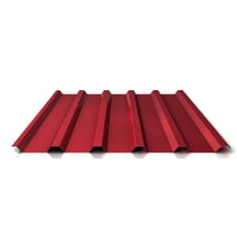 Trapezblech 35/207 | Dach | Anti-Tropf 1000 g/m² | Stahl 0,50 mm | 25 µm Polyester | 3005 - Weinrot #1