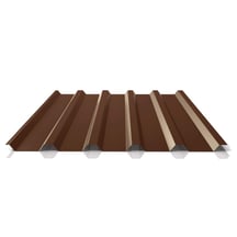 Trapezblech 35/207 | Dach | Anti-Tropf 1000 g/m² | Stahl 0,50 mm | 25 µm Polyester | 8011 - Nussbraun #1