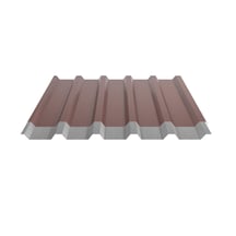Trapezblech 35/207 | Dach | Anti-Tropf 1000 g/m² | Stahl 0,75 mm | 25 µm Polyester | 8012 - Rotbraun #5