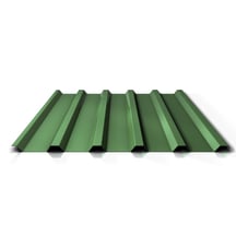 Trapezblech 35/207 | Dach | Anti-Tropf 2400 g/m² | Stahl 0,50 mm | 25 µm Polyester | 6011 - Resedagrün #1