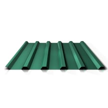 Trapezblech 35/207 | Dach | Anti-Tropf 2400 g/m² | Stahl 0,63 mm | 25 µm Polyester | 6020 - Chromoxidgrün #1